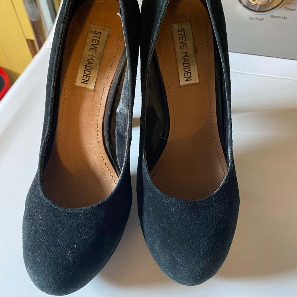 High suedes heels